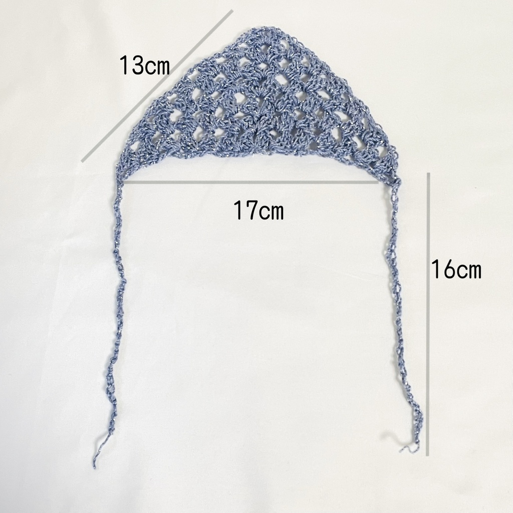 ぬいぐるみ用バブーシュカ / キラキラライトブルー