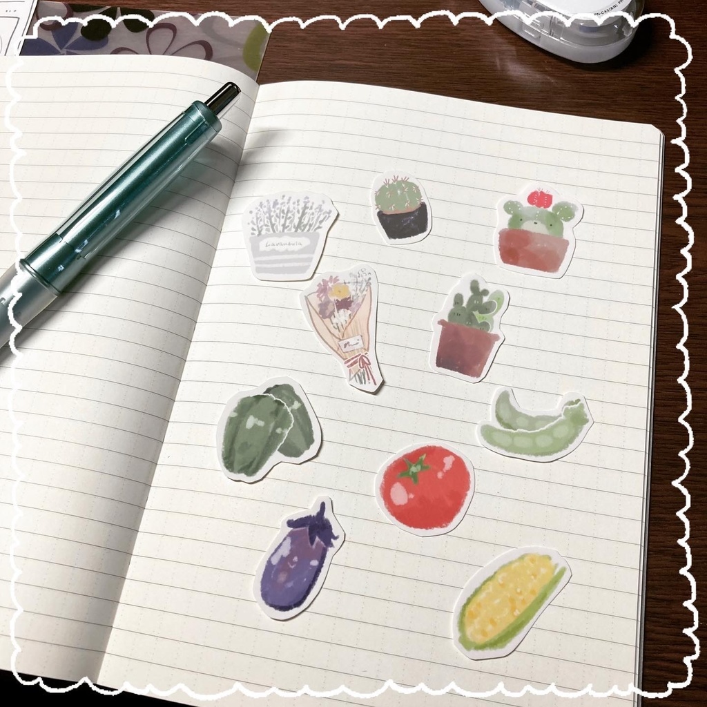 8月のフレークシール