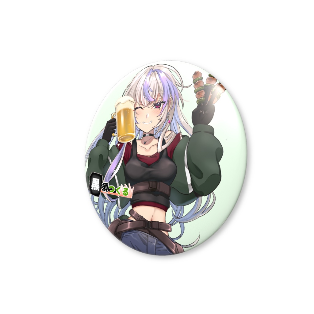 黑須つくる3周年記念缶バッチ