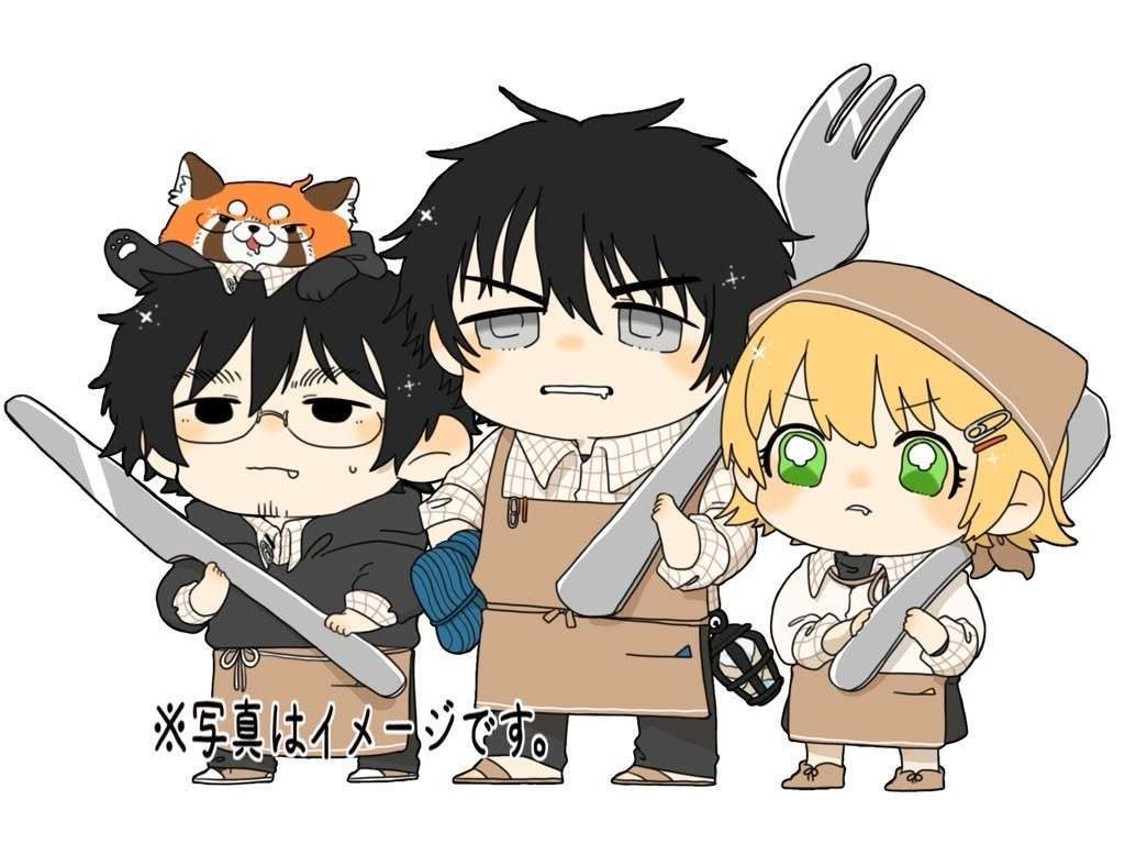 ３人組アクスタ（真木+百暗+八重子）