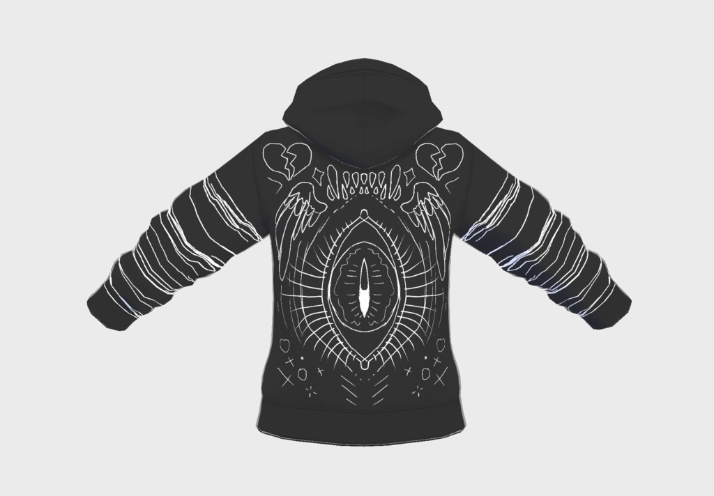 VRoid - Black Hoodie - COLLECTION 1