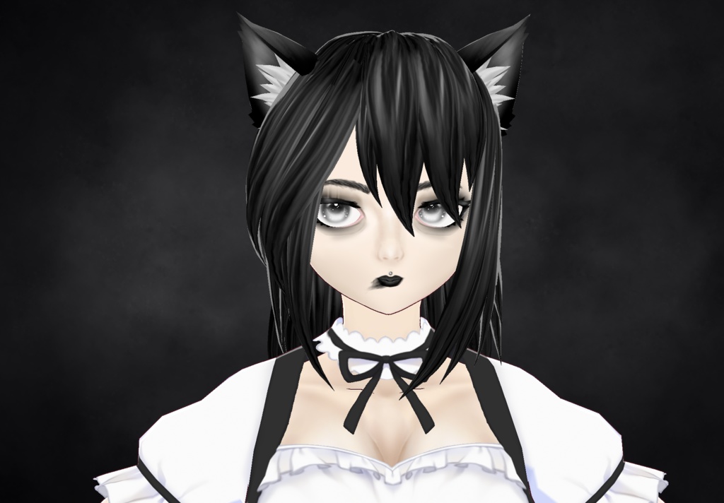VRoid - Goth Hair Preset + Texture