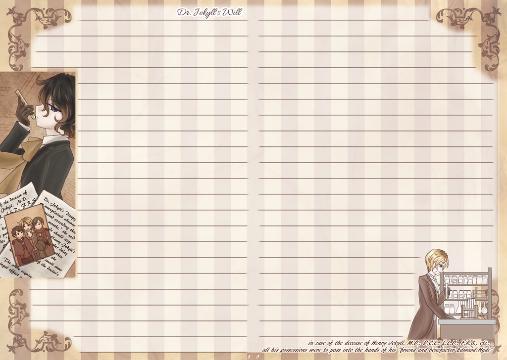 文学モチーフノート『ジキル博士とハイド氏』―対訳PDF付き