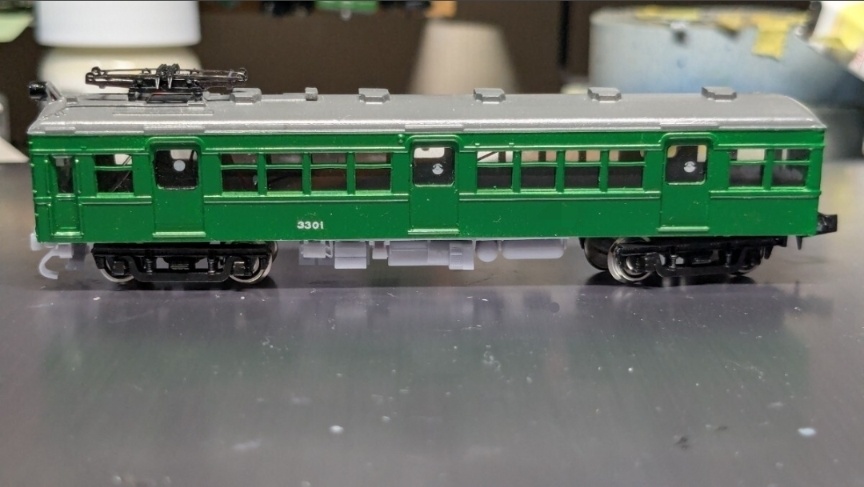 T K K デハ 3300形 タイプ 未塗装 組み立てボディキット 3D出力品 床板、床下機器付属