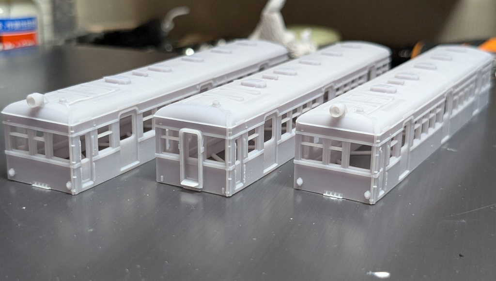 T K K デハ 3300形 タイプ 未塗装 組み立てボディキット 3D出力品 床板、床下機器付属