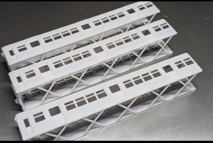 T K K デハ 3300形 タイプ 未塗装 組み立てボディキット 3D出力品 床板、床下機器付属