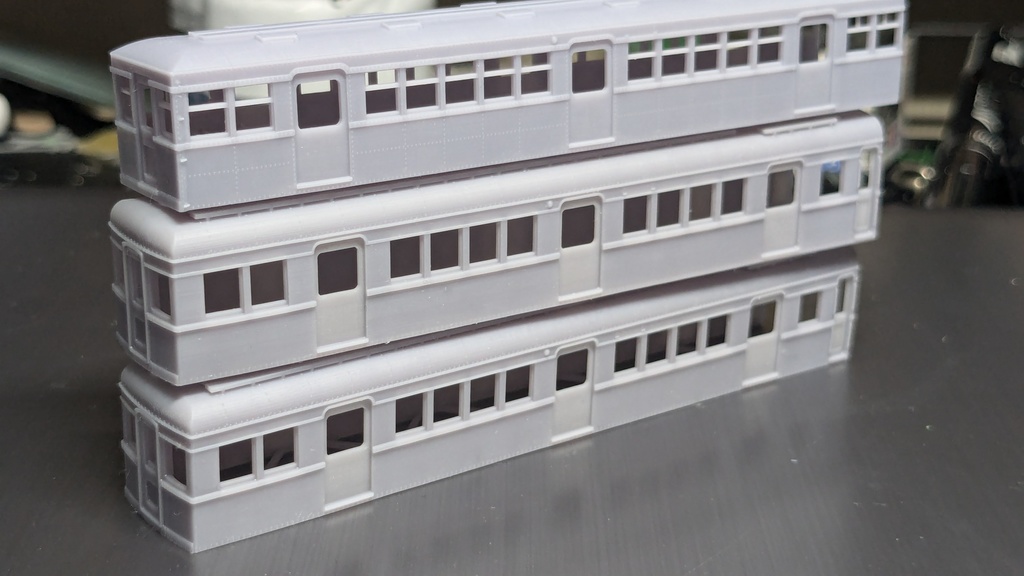 TKK デハ 3200形 タイプ 2両とサハ3100形 1両 計3両 未塗装キットセット