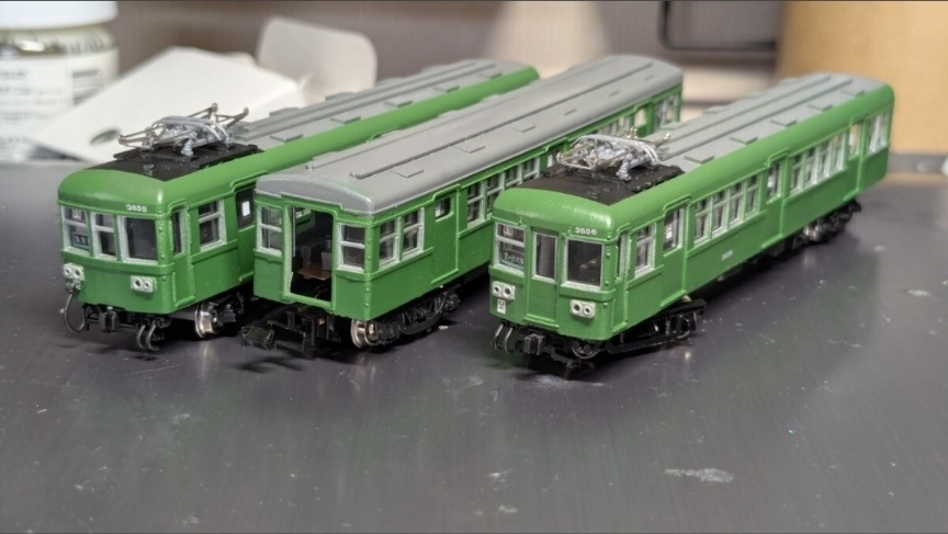 T K K デハ3650形×2 サハ3360形×1 計3両 未塗装 組み立てキット 3655 F 3D出力品