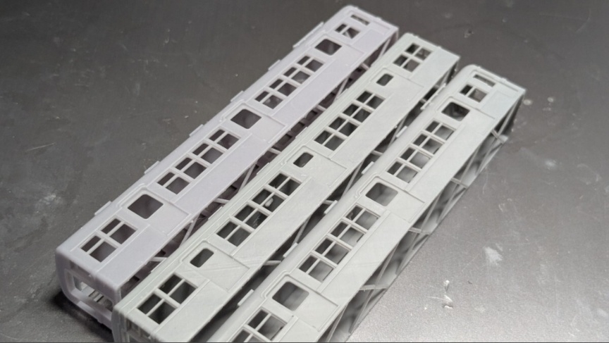 T K K デハ3650形×2 サハ3360形×1 計3両 未塗装 組み立てキット 3655 F 3D出力品