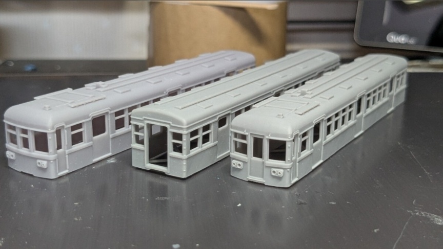 T K K デハ3650形×2 サハ3360形×1 計3両 未塗装 組み立てキット 3655 F 3D出力品