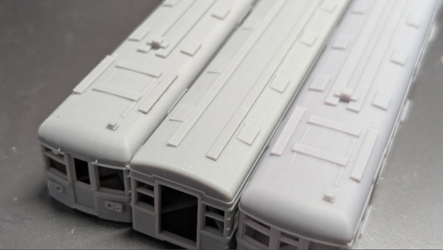 T K K デハ3650形×2 サハ3360形×1 計3両 未塗装 組み立てキット 3655 F 3D出力品