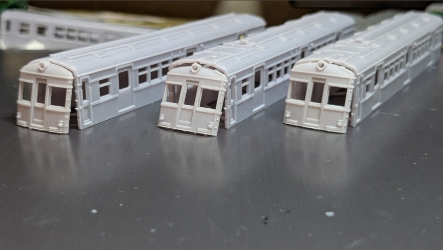 改良品 T K K デハ 3550形×2 クハ3850×1 タイプ 計3両 3D出力品 未塗装 ボディ キット