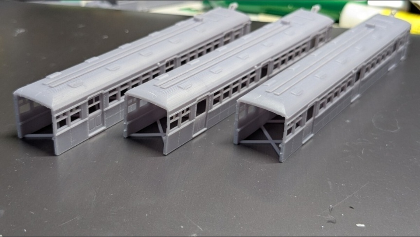 TKK デハ 3100 形 ×3両 セット 3D出力品 未塗装ボディ キット