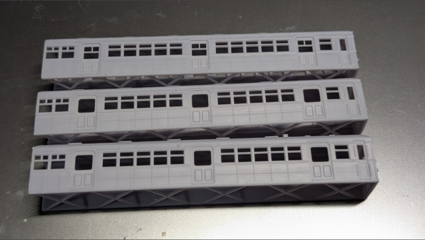 TKK デハ 3100 形 ×3両 セット 3D出力品 未塗装ボディ キット