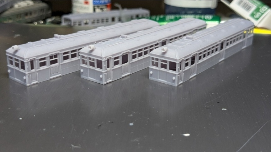 TKK デハ 3100 形 ×3両 セット 3D出力品 未塗装ボディ キット