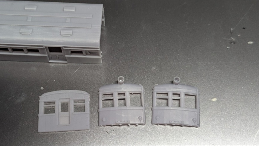 TKK デハ 3500 形 2両 クハ 3770 形 1両 計3両 3D未塗装ボディキット