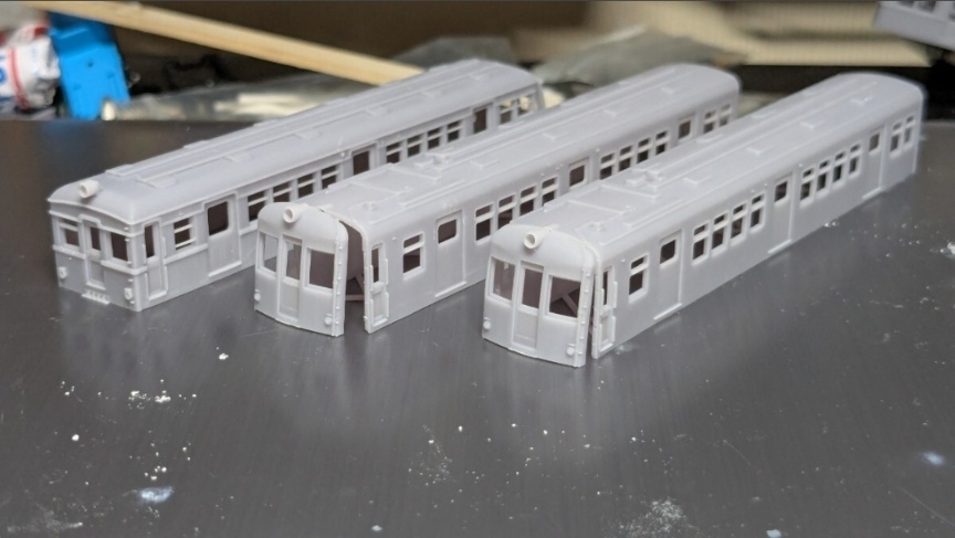 T K K デハ 3800形 タイプ 2両 クハ3770形タイプ 1両 計3両 3D 出力品 未塗装キット