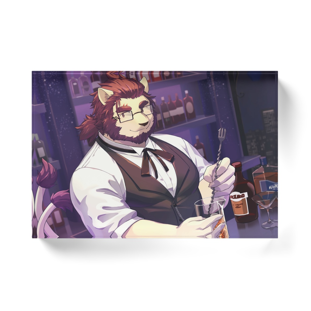 射干玉ウヌ アクリルブロック