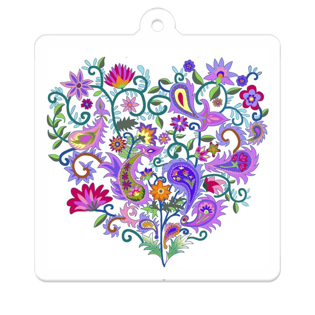 Acrylic keychain Open your heart