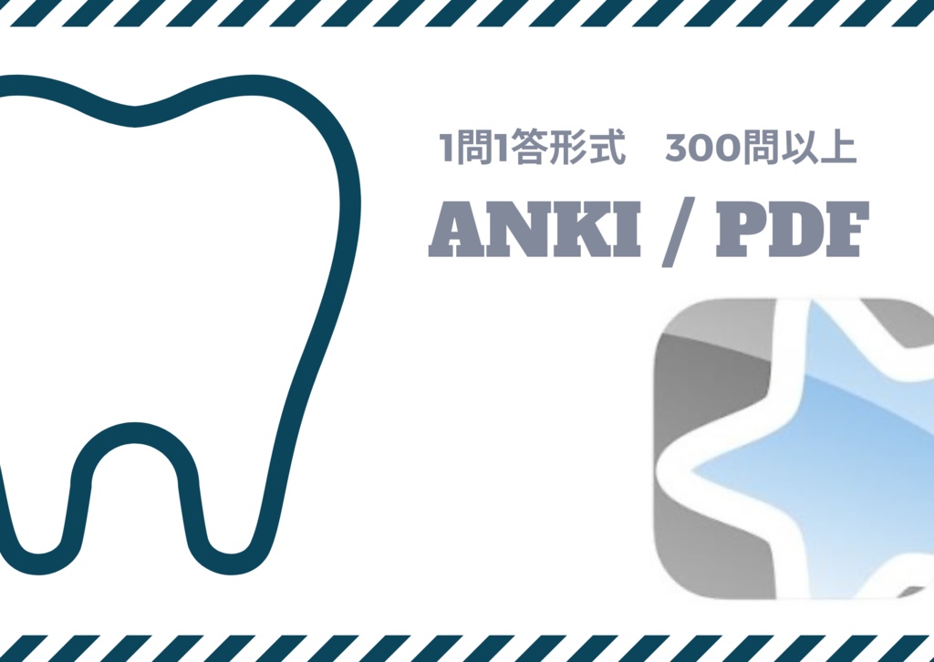 【Anki & PDF】重要な問題 1問1答形式 300問以上 しかちゃんの解説付き