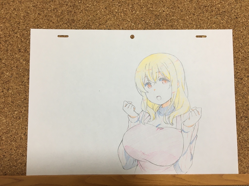 【生原画】頑張る彩花さん