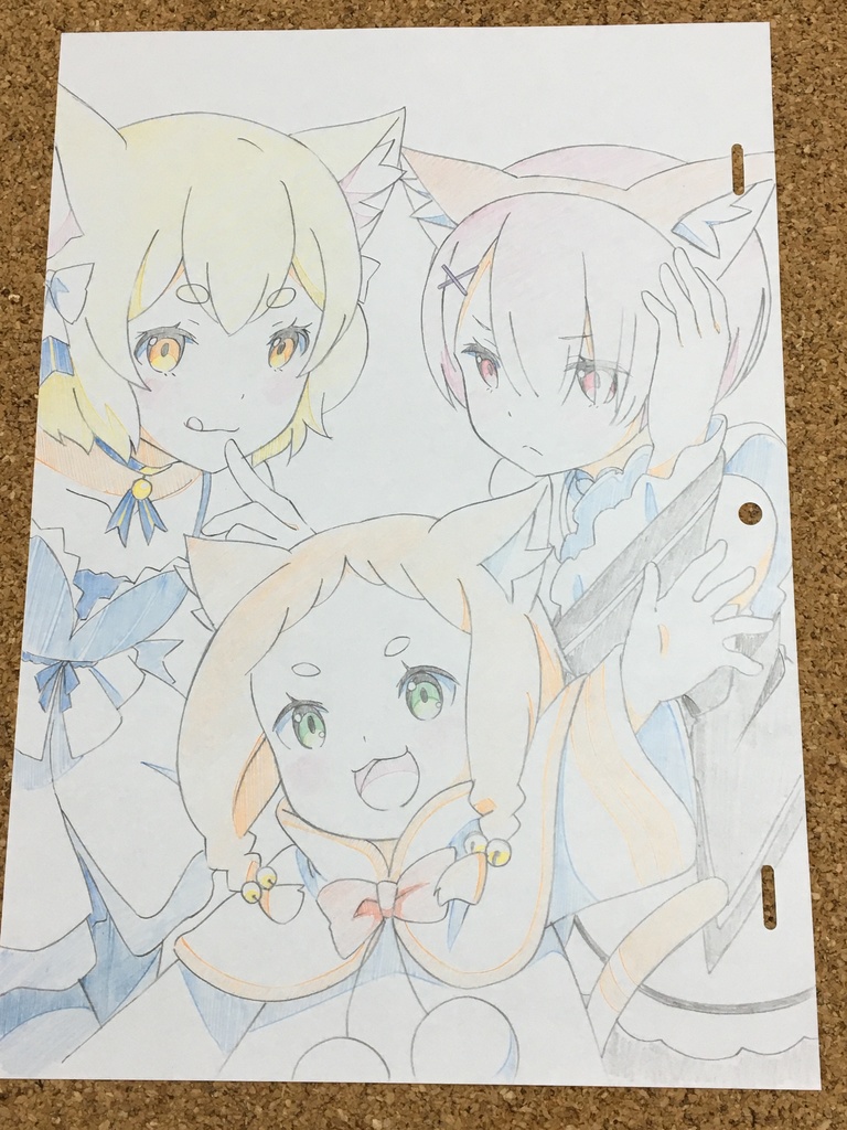 生原画 リゼロ猫耳 S 喫茶piku ２ Booth