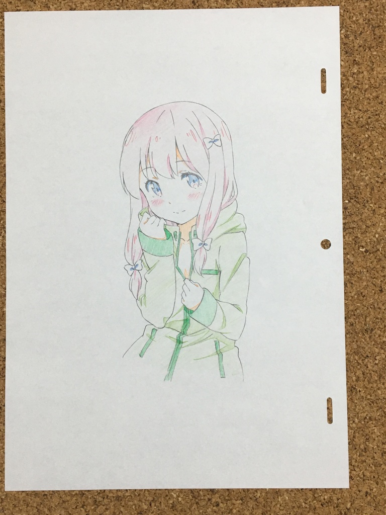 生原画 パーカー沙霧 喫茶piku ２ Booth