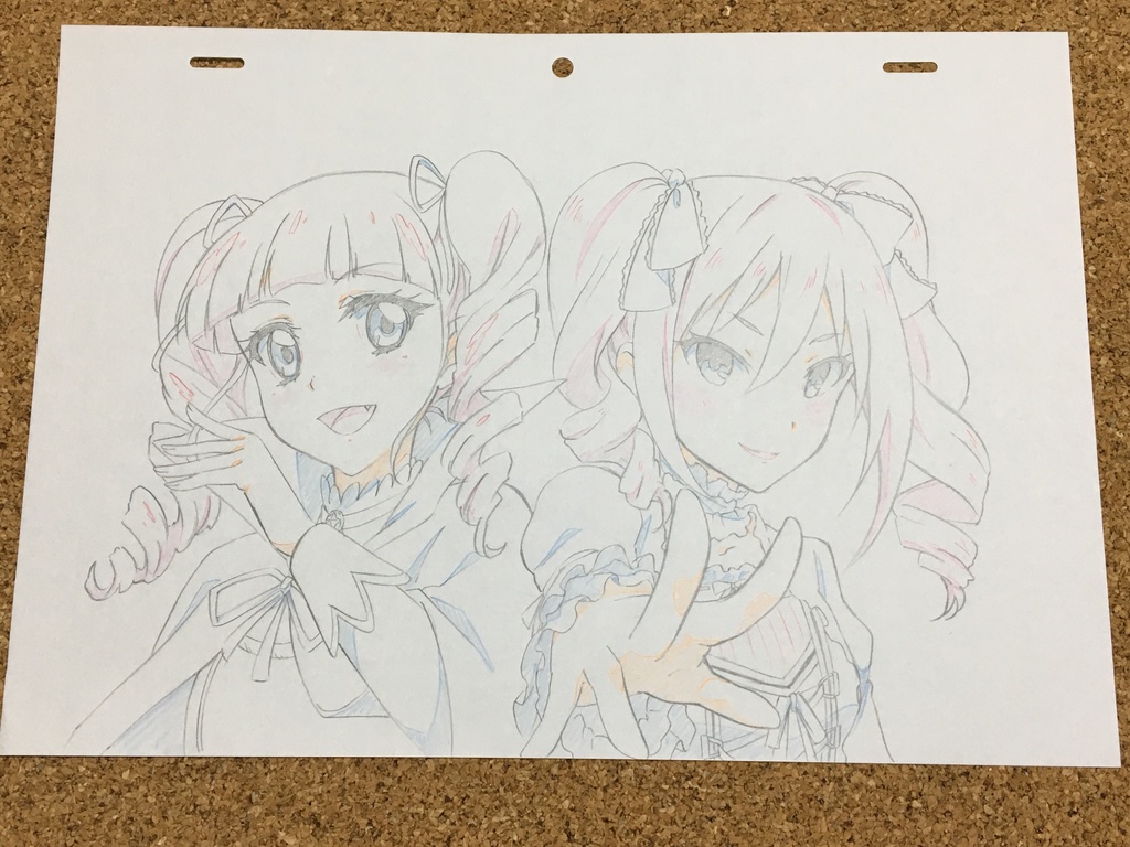 【生原画】ユリカ&蘭子