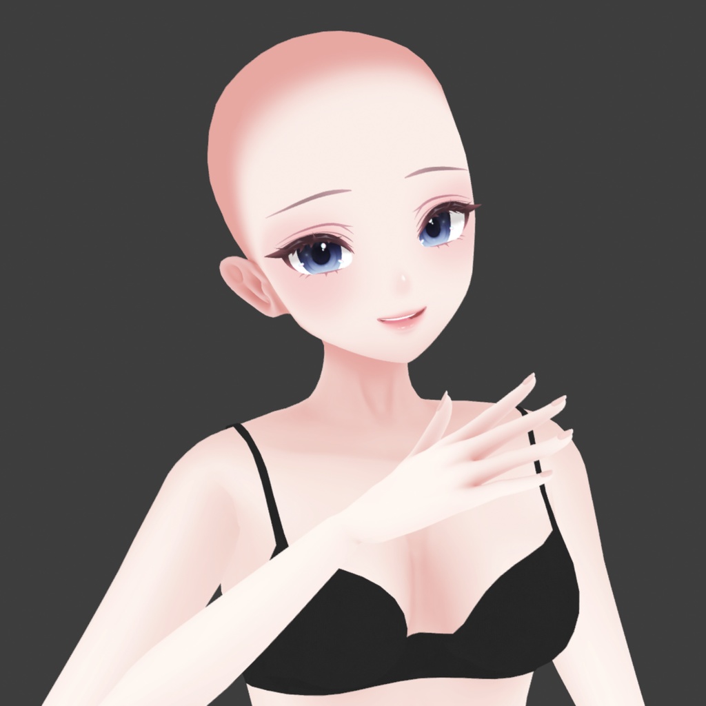 Anime Female Base Mesh Model