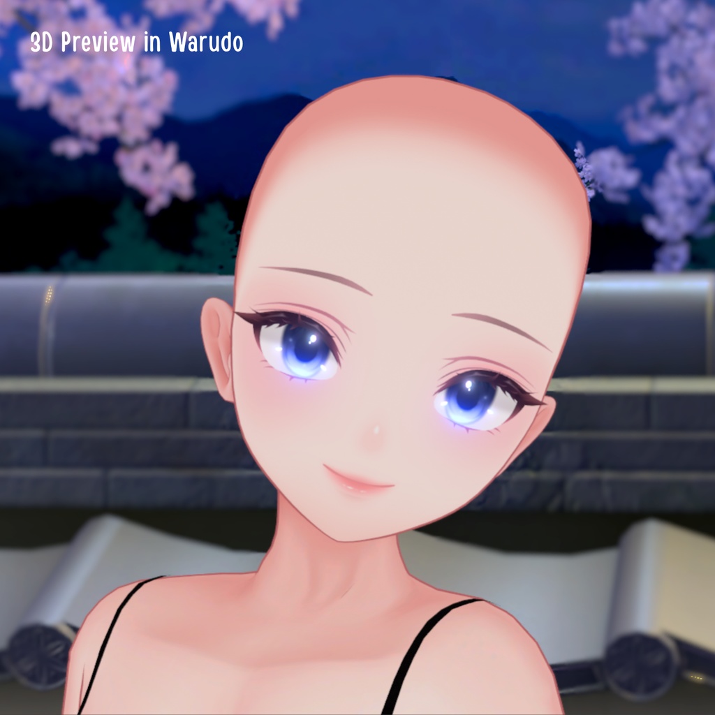 Anime Female Base Mesh Model