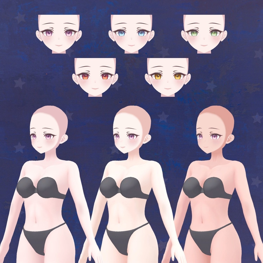 Anime Base Mesh - Female Character