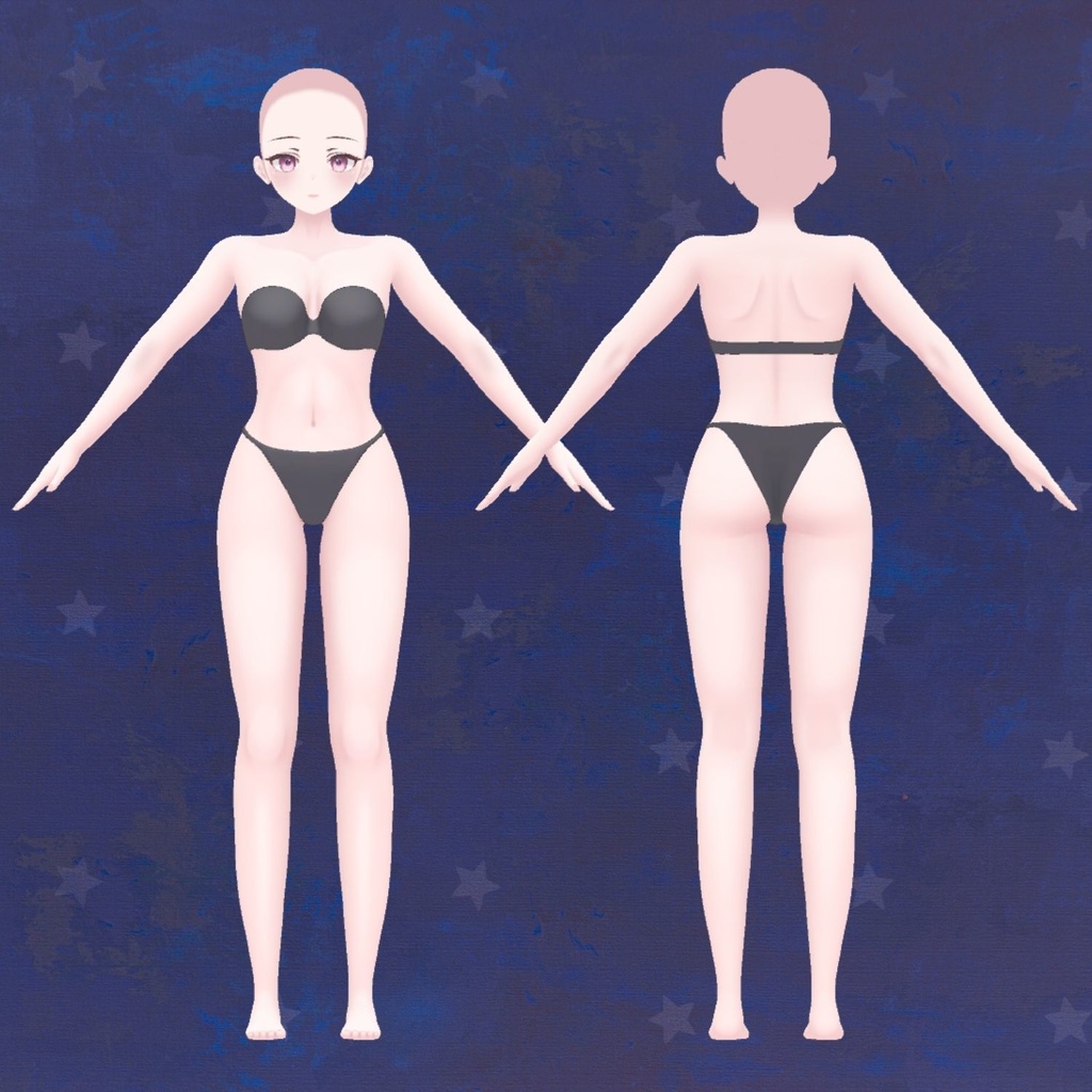 Anime Base Mesh - Female Character