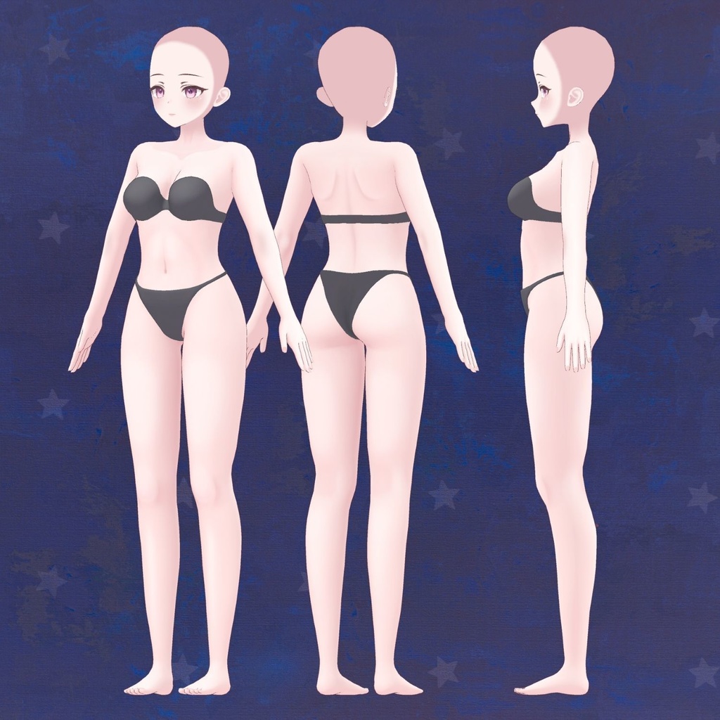 Anime Base Mesh - Female Character