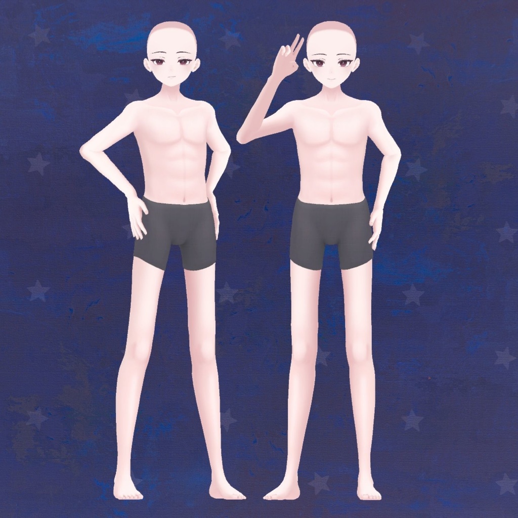 Anime Base Mesh - Male Character