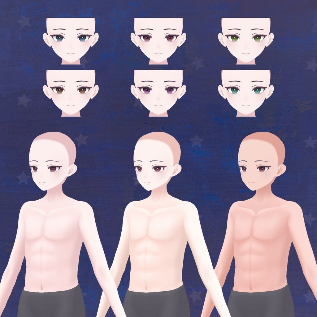 Anime Base Mesh - Male Character