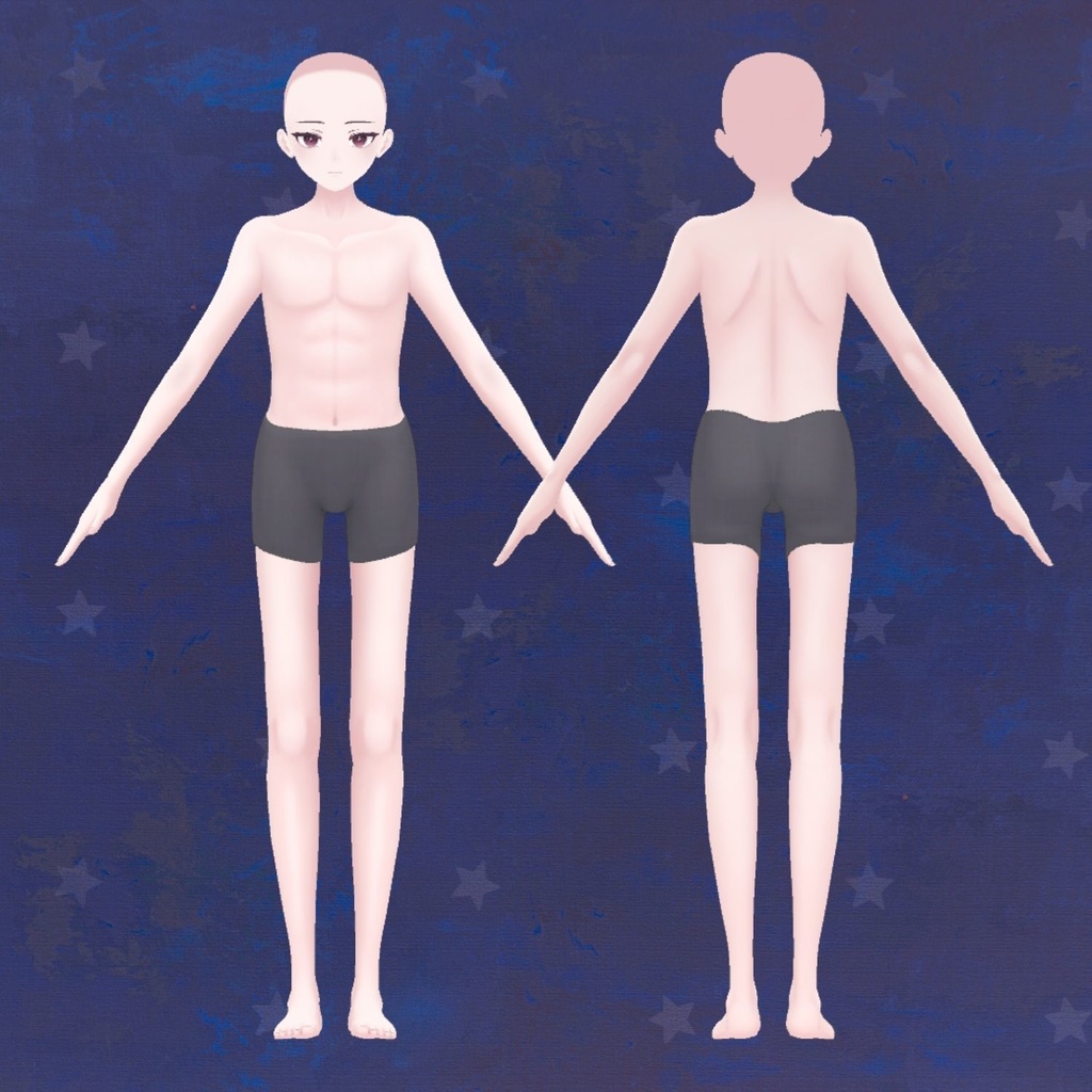 Anime Base Mesh - Male Character