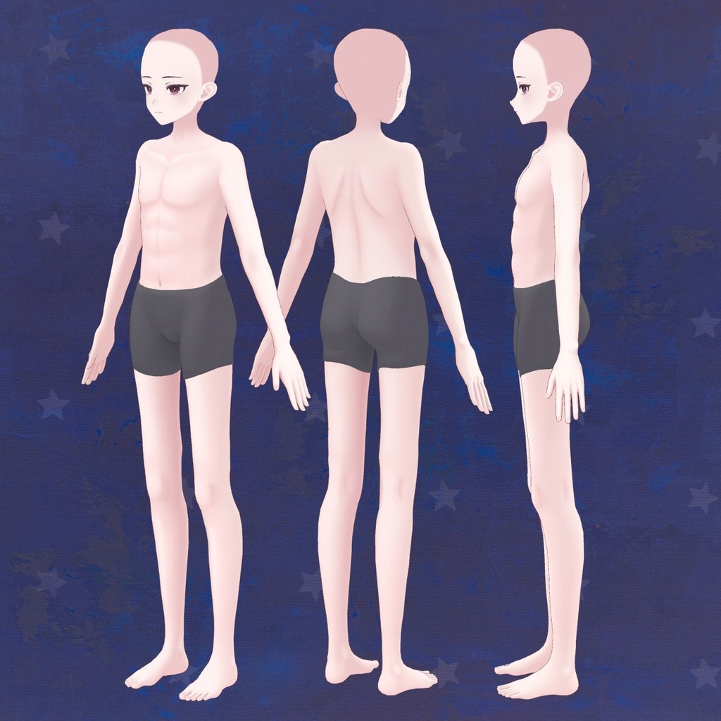 Anime Base Mesh - Male Character