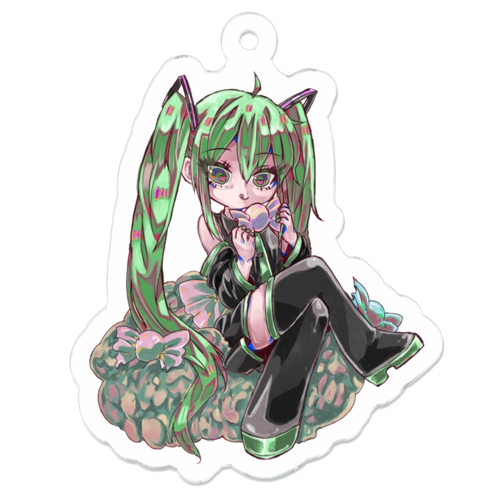 鏡音リン 初音ミク アクリルキーホルダー