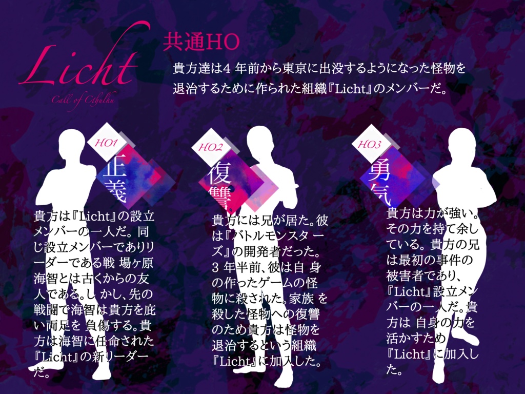 【CoCシナリオ】Licht