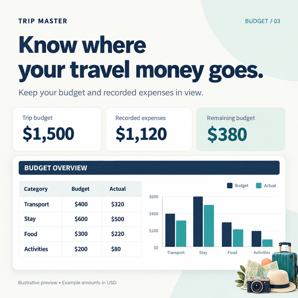 TRIP MASTER_Comprehensive Travel Management Worksheet