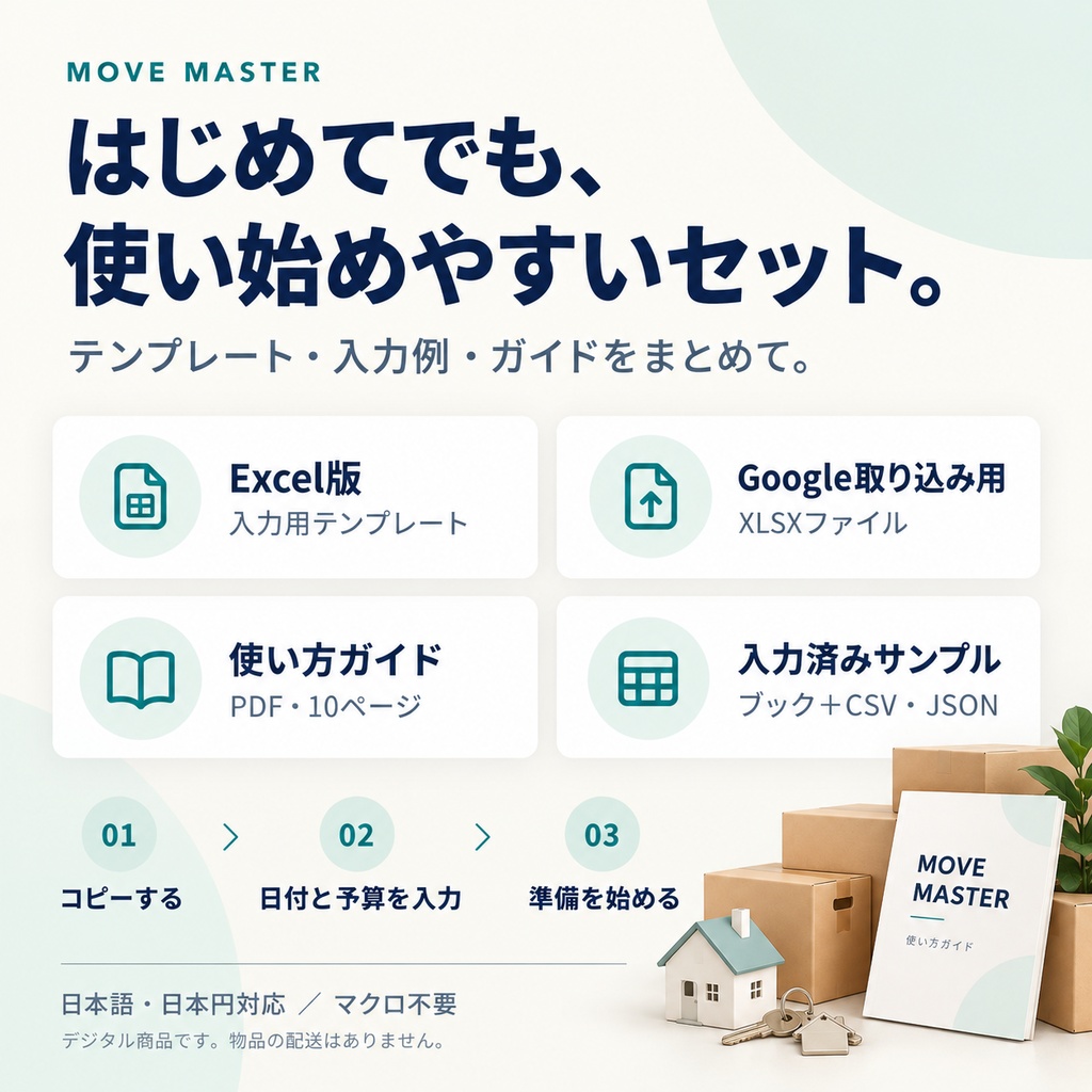MOVE_MASTER | 引っ越し準備・費用管理