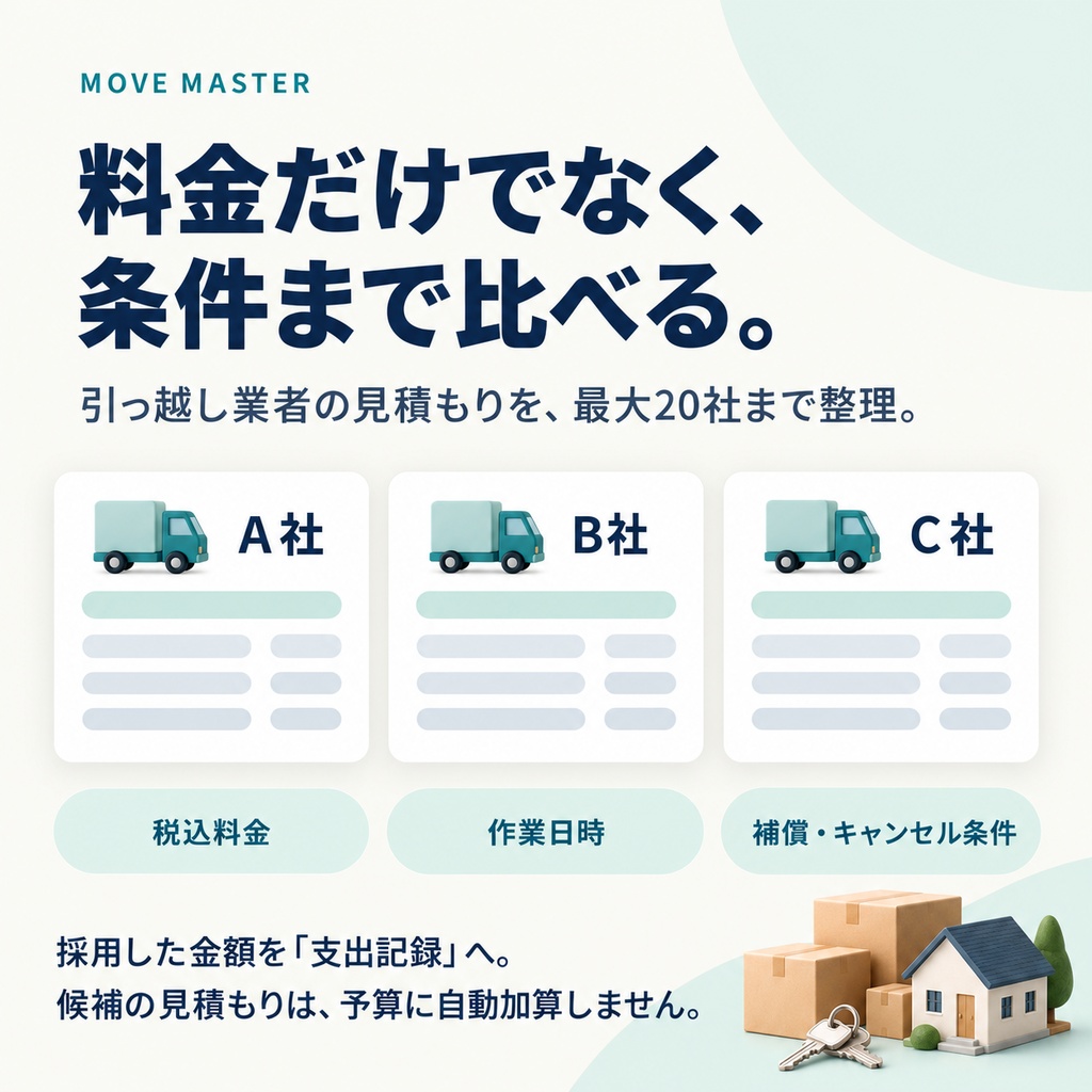MOVE_MASTER | 引っ越し準備・費用管理