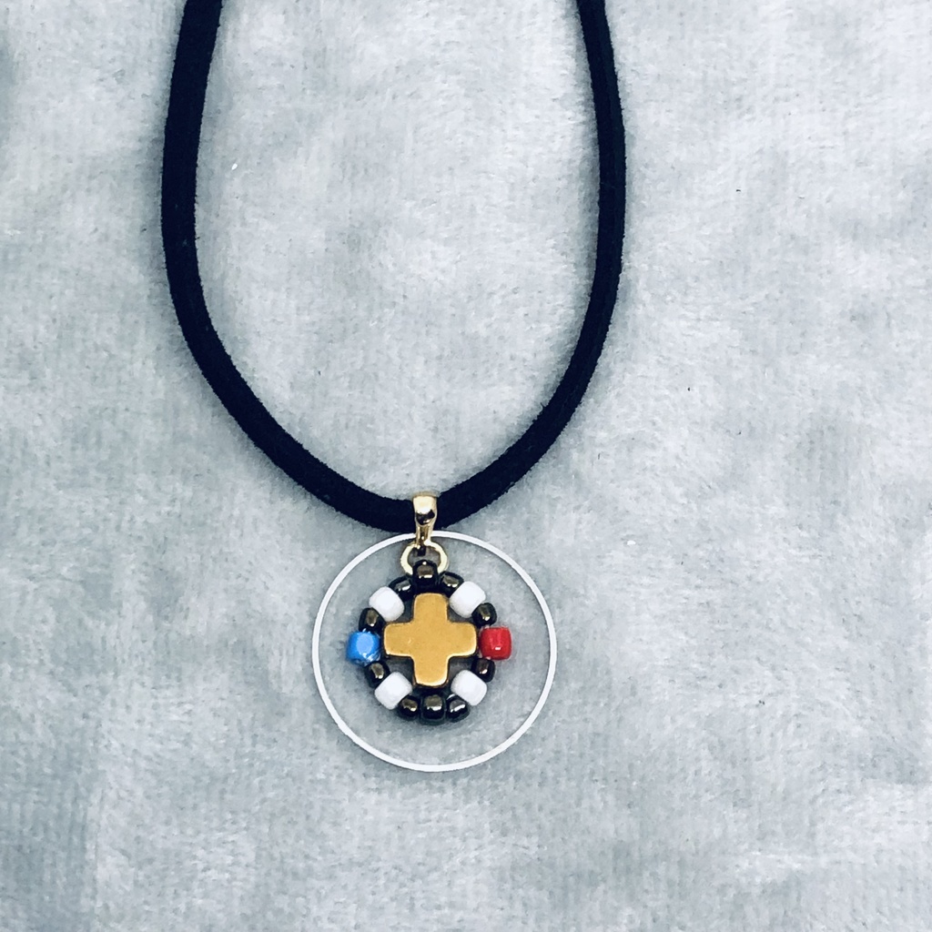 青×赤:ネックレス