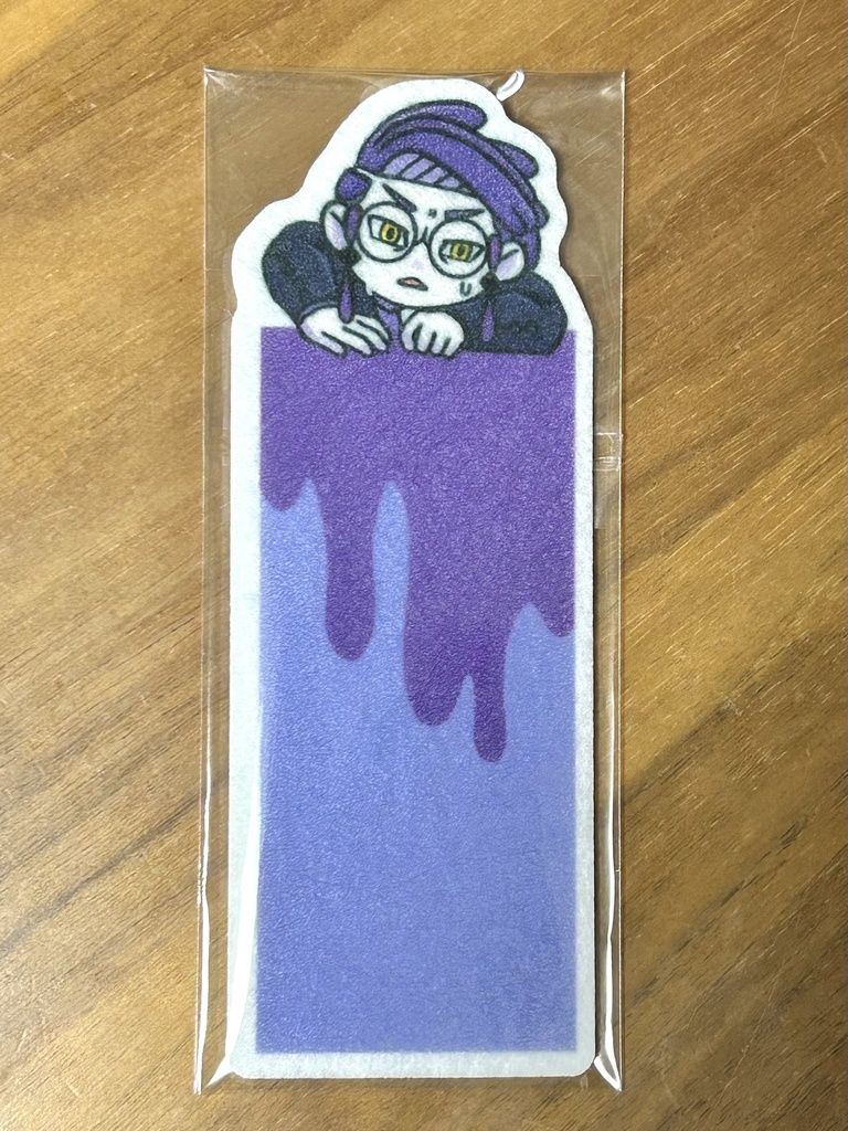 【チャレ！32】フェルトダイカットしおり（カラスバ）