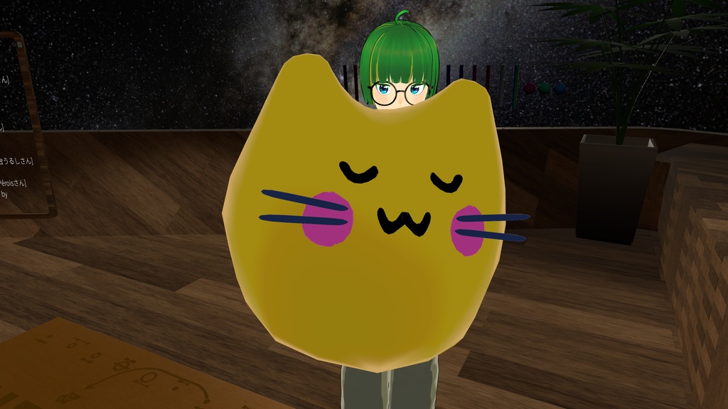 【無料版】VRChat用持てる置物 Blobcat_uwuぬいぐるみ