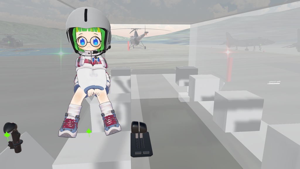 VRChat向け SaccFlight 設定済み 「Super Sonic Tofu (n3-SST)」8人乗り観光VTOL