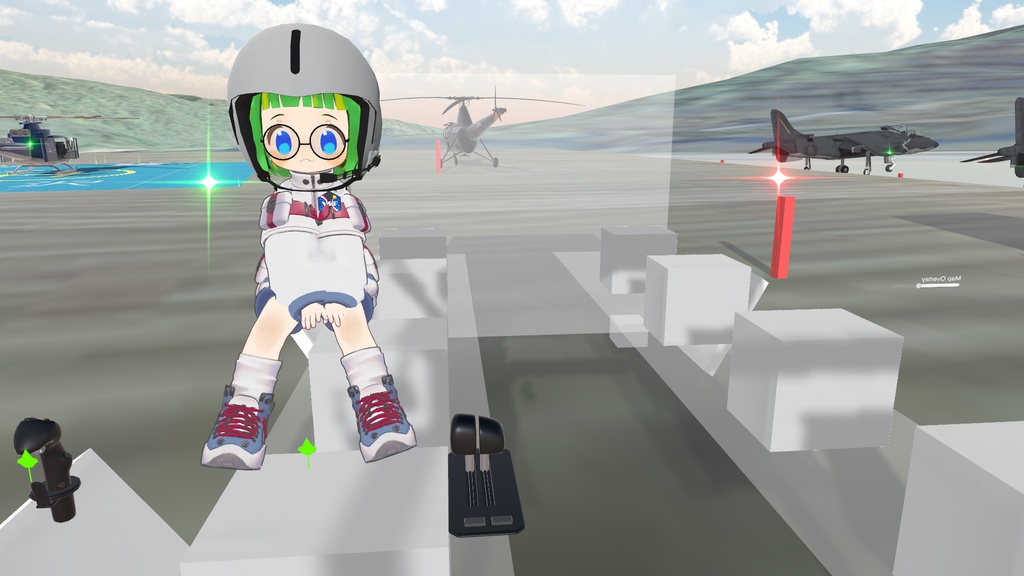 VRChat向け SaccFlight 設定済み 「Super Sonic Tofu (n3-SST)」8人乗り観光VTOL