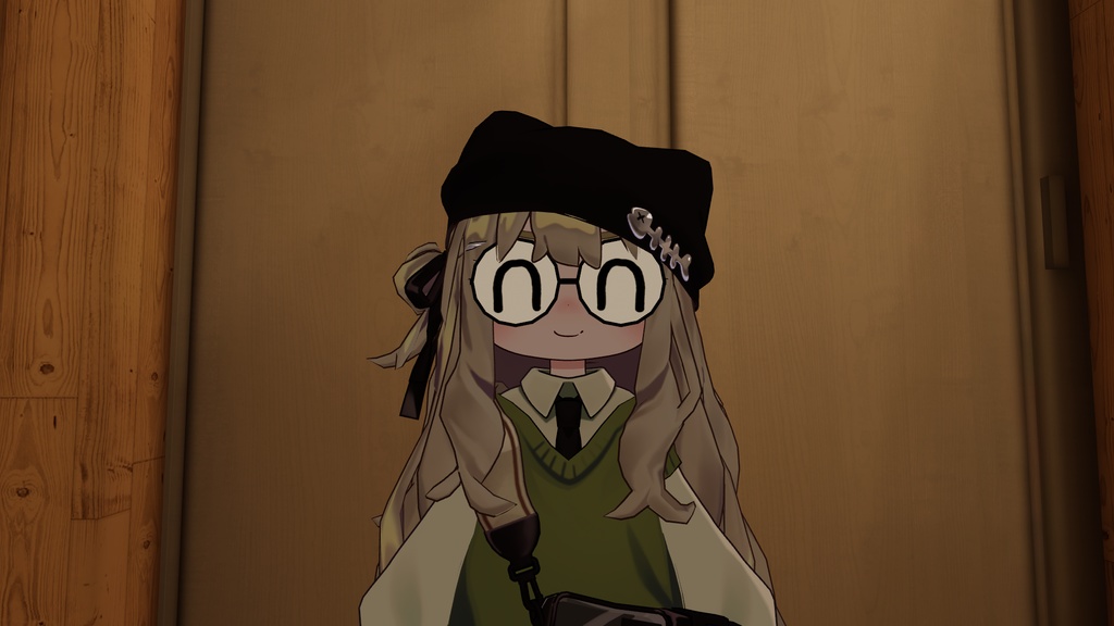 【Version 3】VRChat想定アバターギミック ExGlass まめフレンズ、ロポリこん、みみのこ、クララ、コロネ対応(PCVR/Desktop) そこそこローポリ 空間固定 AudioLink対応