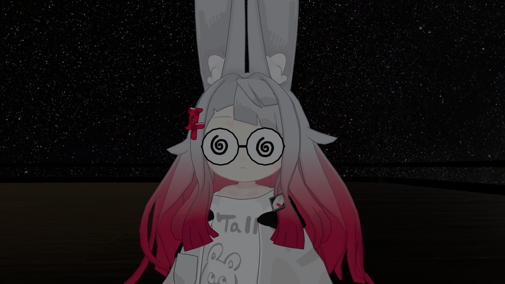【Version 3】VRChat想定アバターギミック ExGlass まめフレンズ、ロポリこん、みみのこ、クララ、コロネ対応(PCVR/Desktop) そこそこローポリ 空間固定 AudioLink対応
