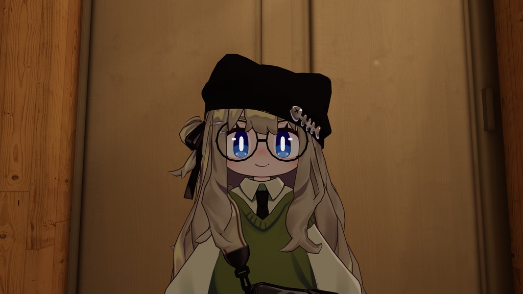 【Version 3】VRChat想定アバターギミック ExGlass まめフレンズ、ロポリこん、みみのこ、クララ、コロネ対応(PCVR/Desktop) そこそこローポリ 空間固定 AudioLink対応